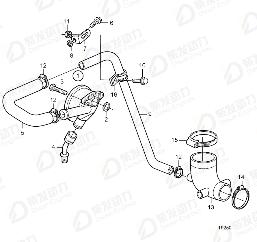 volvo penta Washer 20460226 Drawing volvo penta Washer 20460226 Drawing